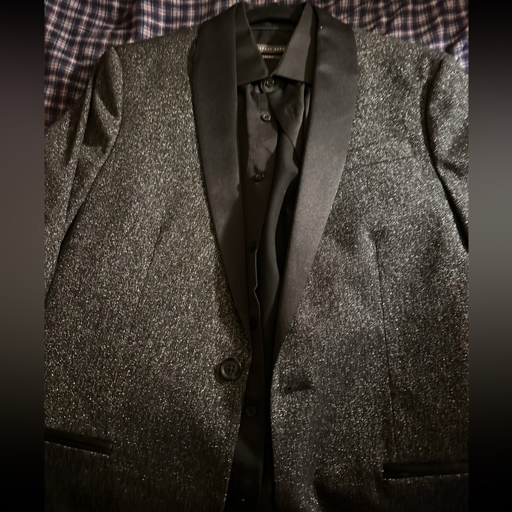 Black silver blazer